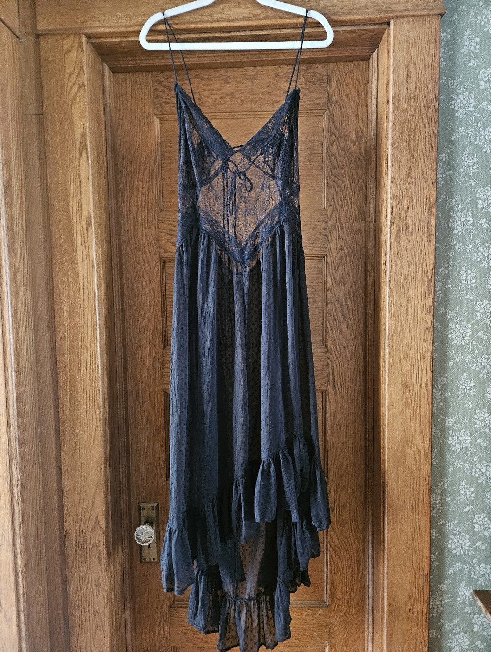 Free People Intimately Light My Fire Sheer Slip Dress